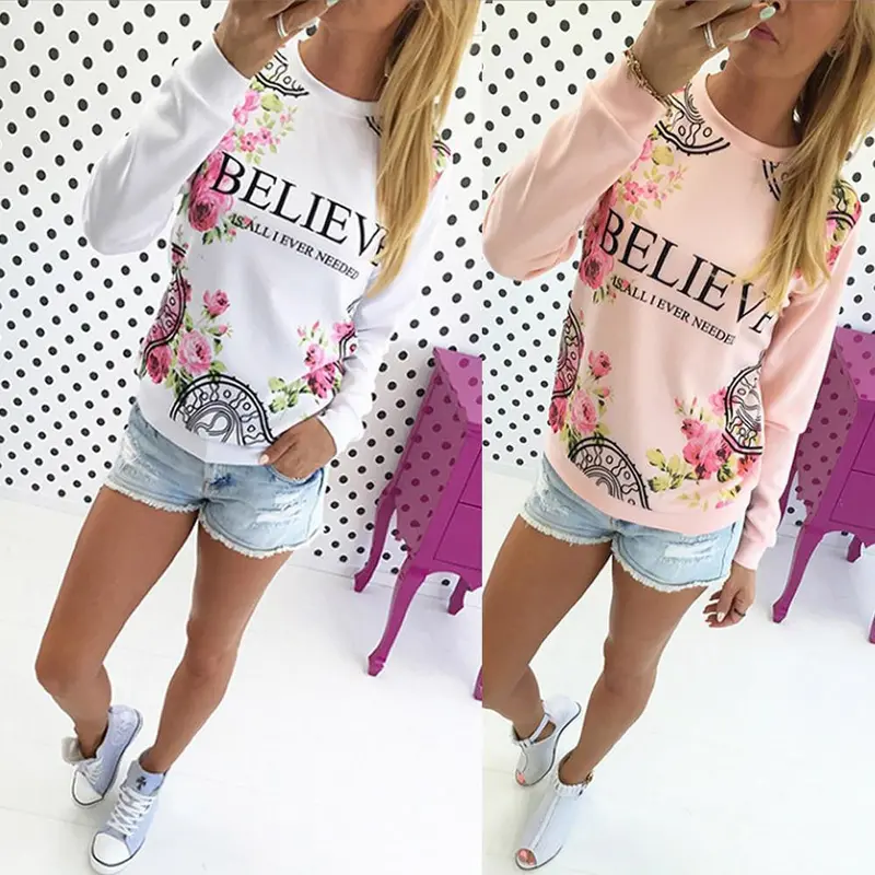 Floral Print Women Blouse Clothing Dressed Shirts Printing Vetement S Dames Bloezen 7