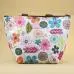 Flower Pattern Waterproof Picnic Lunch Tote Travel Zipper Bag 1