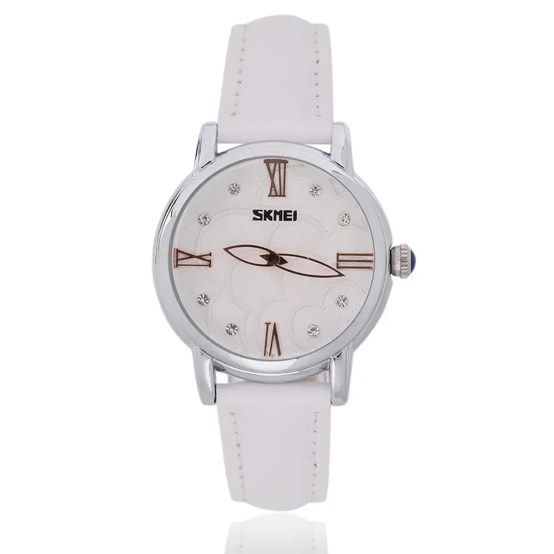 Flower Rosecamellia Pattern Wristwatches Quartz Leather Band Dress Watchrelogio Feminino 5