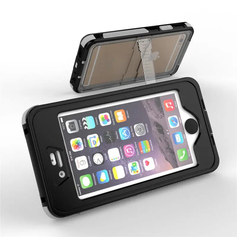 Fluorescence Phone Holder Case Cover For Iphone 6 6S 4.7 Inch Waterproof Life Water Proof Shockproof Dirt Proof Cases 1