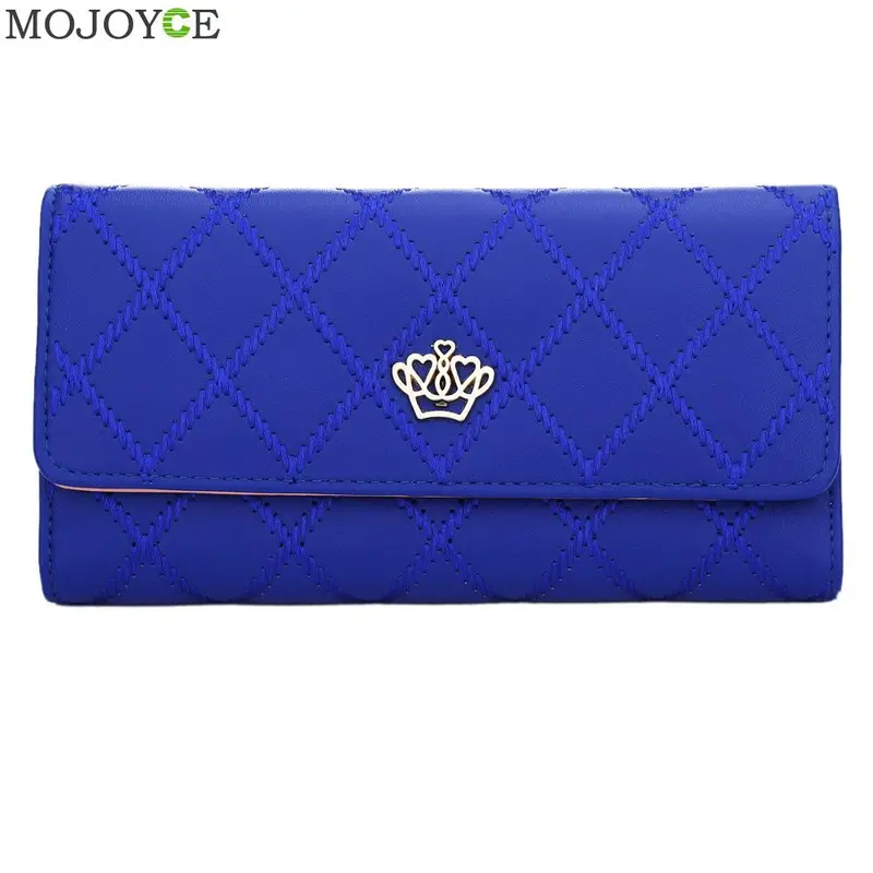 Foldable Lady Women Leather Wallet Long Card Holder Case Purse Handbag Slim Lady Casual Day Clutch Coin Pocket Female Purse 3