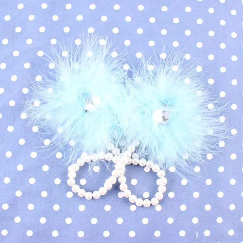 Foot Flower Barefoot Sals Feather Flower Sals Pearl Headb Hair Accessories For Baby Infants 1