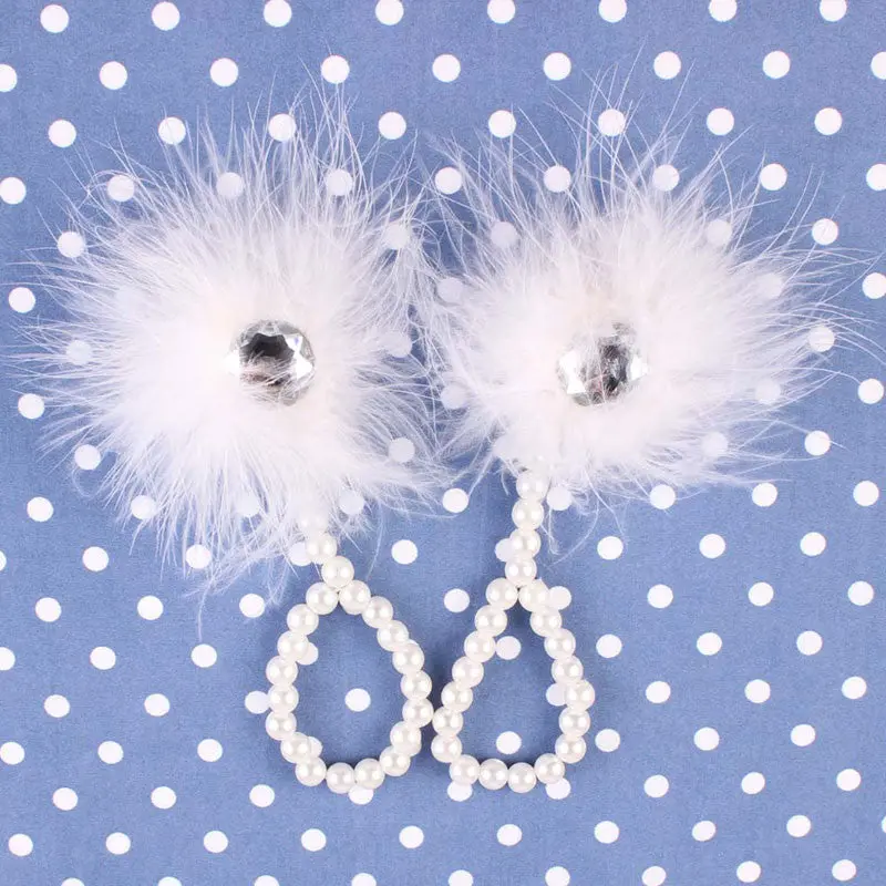 Foot Flower Barefoot Sals Feather Flower Sals Pearl Headb Hair Accessories For Baby Infants 3