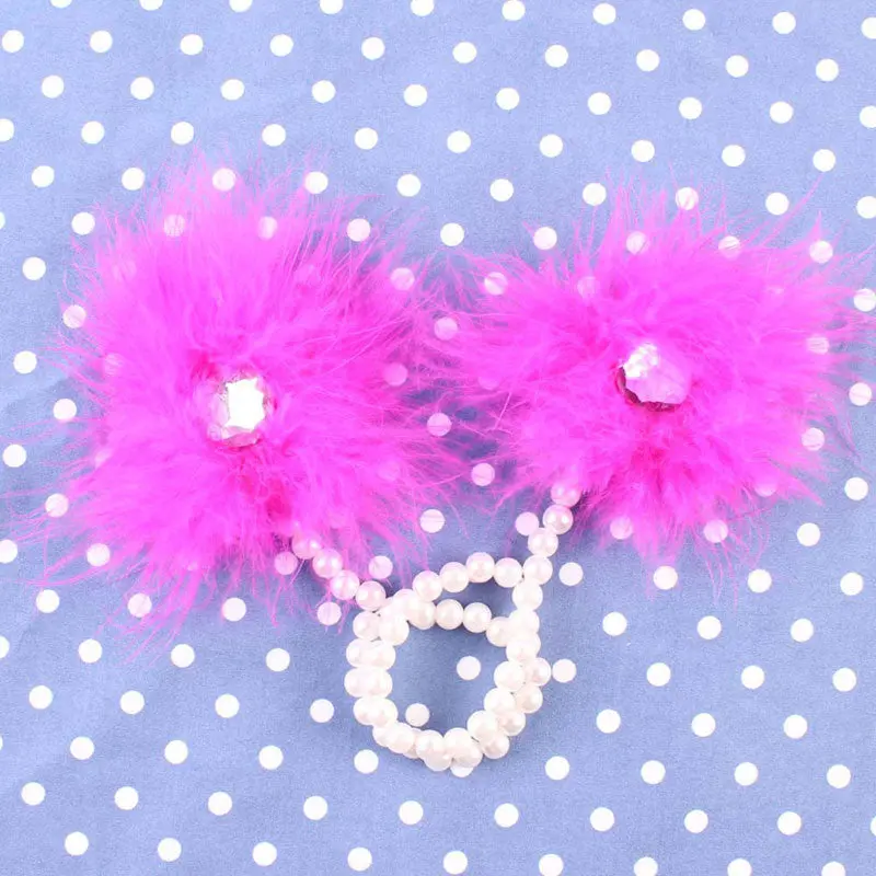 Foot Flower Barefoot Sals Feather Flower Sals Pearl Headb Hair Accessories For Baby Infants 6