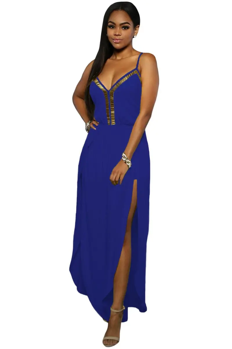 Formal Wide Leg Slit Jumpsuit Sexy Club Party Jumpsuit Sleeveless White Rompers Jumpsuit Long Pants 10