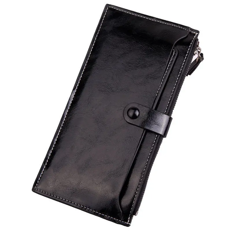 Forward 5 Colors Casual Pu Leather Zipper Purse Ultra-Thin Multifunctional Long Wallet Organizer Wallets 1