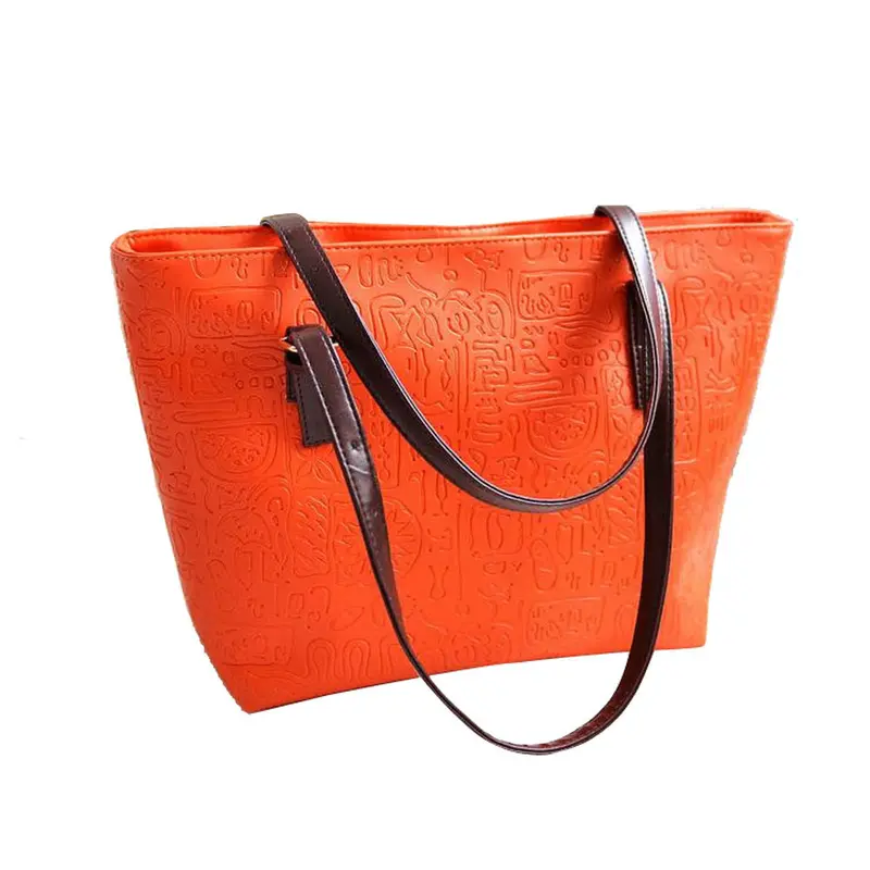 Forward 6 Colors Simple Larger Capacity Pu Leather Women Zipper Bag Messenger Freshipping 5