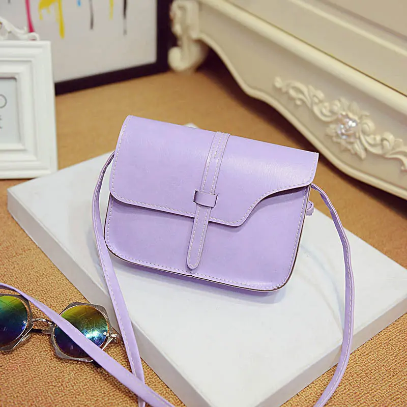 Forward 9 Colors Women Girl Shoulder Bag Ladies Mini Message Bag Soft Pu Leather Satchel Crossbody Tote Hbag 8