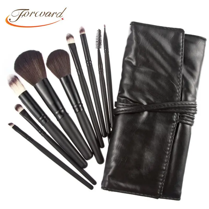Forward 9 Pcs Professional Make Up Brushes Foundation Cosmetic Brushes Powder Lipsticks Shadows Make Up Tool Kit 1