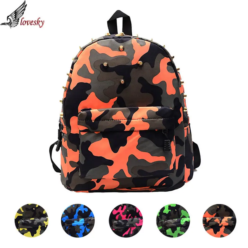 Forward Children School Bag Rivets Camouflage Backpack Cute Baby Toddler For Students 1
