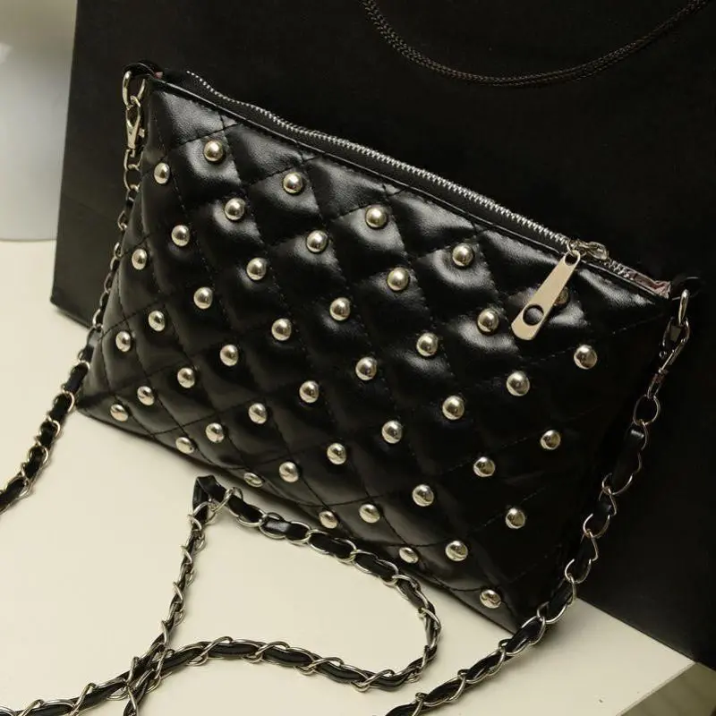 Forward Ladies Hbag Korean Rivet Hbag Shoulder Bag Purse Satchel Messenger Bag 2