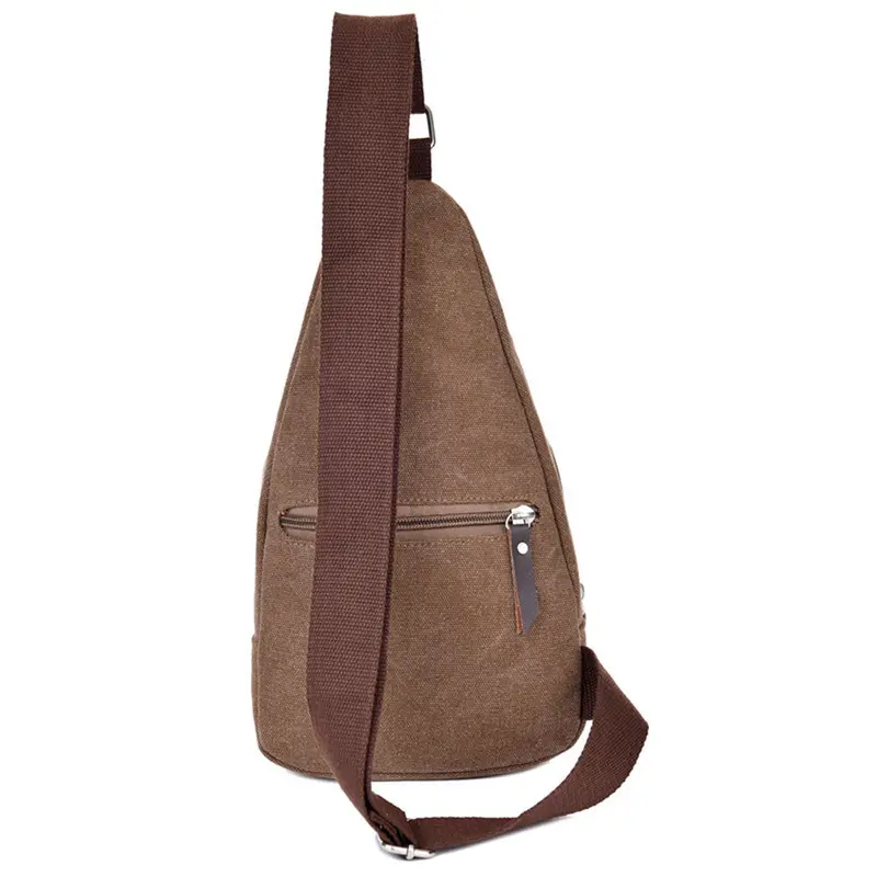 Forward Men Hbag Casual Canvas Unbalance Crossbody Shoulder Bag Chest Bag 2