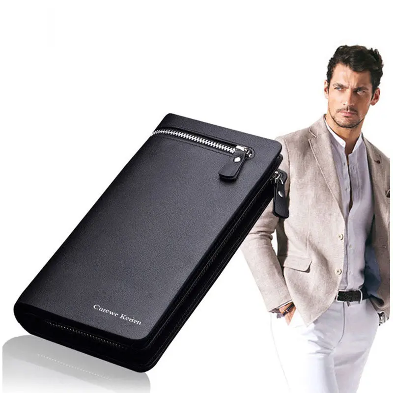 Forward Men Wallets Vintage Designer Pu Leather Card Cash Receipt Holder Organizer Bifold Wallet Purse 1