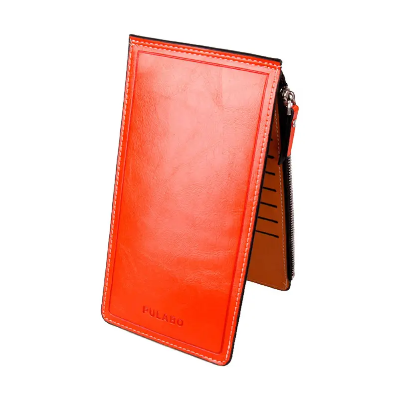 Forward Novelty Women Men Wallet Pu Leather Purse Ultra-Thin Multifunctional Zipper Wallet Card Holder 5