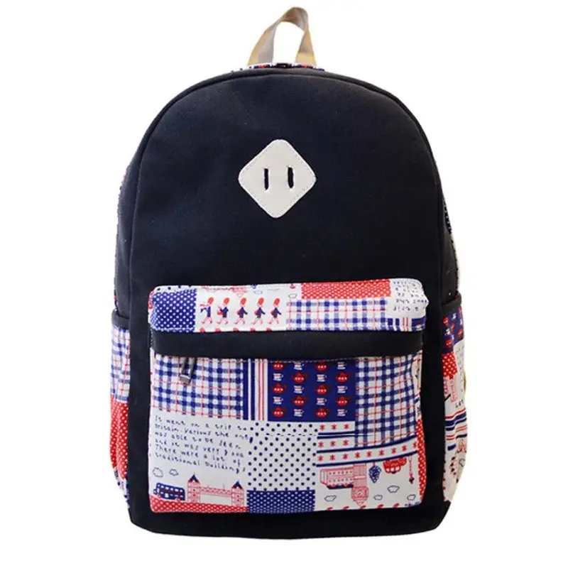 Forward School Youth Vintage Women Canvas Backpacks Shoulder Bag Backpack 1
