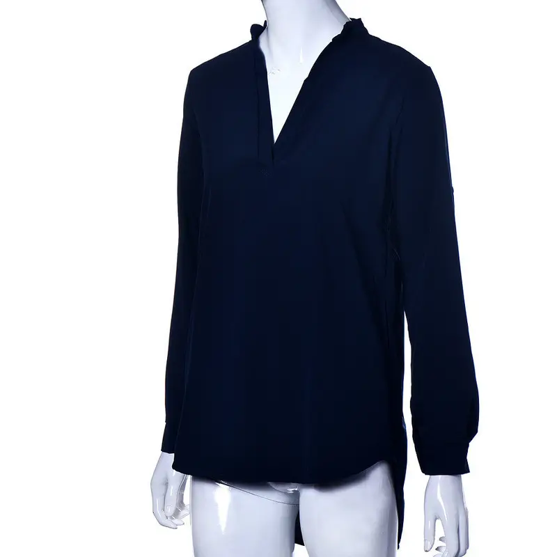 Forward Sexy Women Long Sleeve Tunic V Neck Loose Tops Casual Shirt Blouse Blusas Plus Size 1