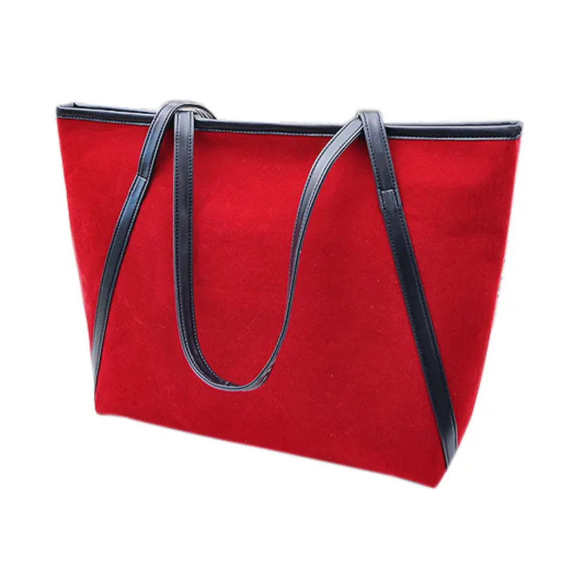 Forward Simple Larger Capacity Leather Suede Women Bag Messenger Feminina Women Leather Hbags 3