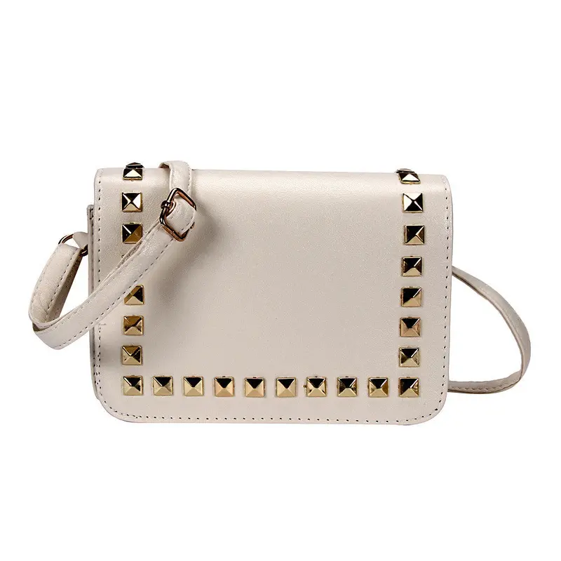 Forward Vintage Women Lmitation Leather Shoulder Rivet Hasp Bag Satchel Hbag For Ladies Women Message Bag 4