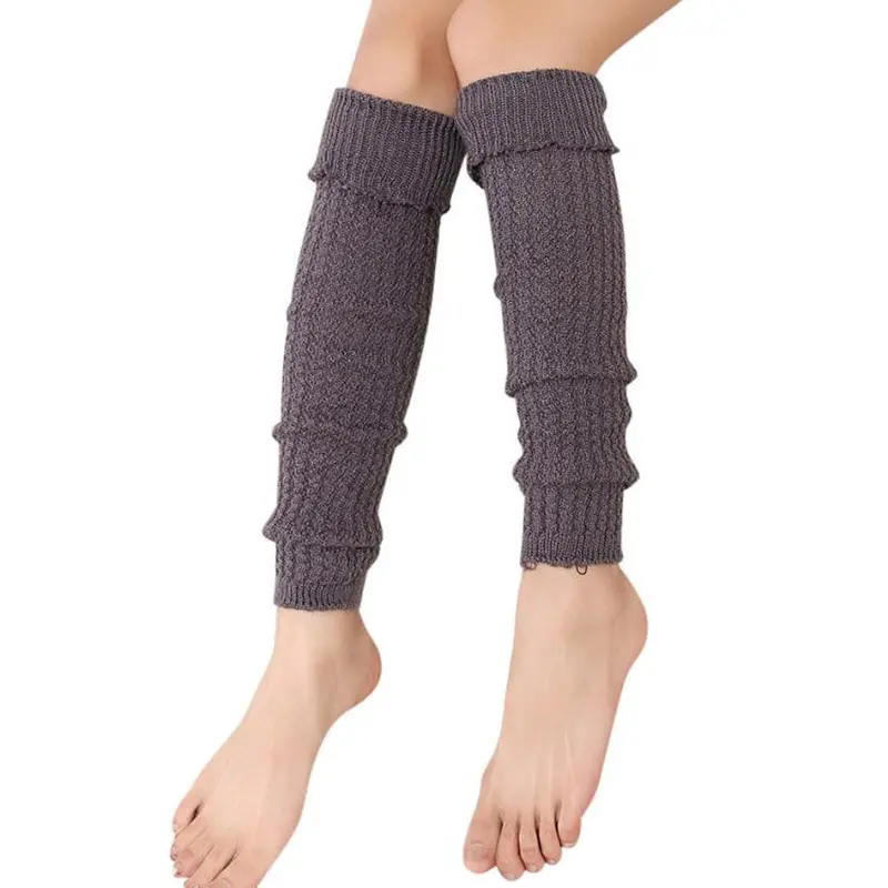 Forward Warm Women Crochet Knitted Trim Leg Warmer Boot Socks 2