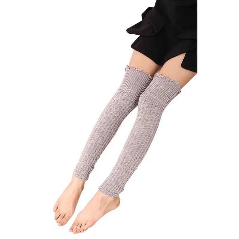 Forward Warm Women Crochet Knitted Trim Leg Warmer Boot Socks 3
