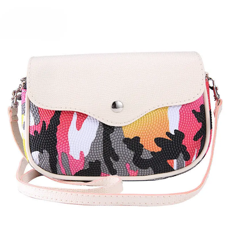 Forward Women Bag Mini Lovely Type Messenger Shoulder Camouflage Makeup Bag 3
