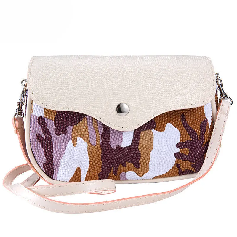 Forward Women Bag Mini Lovely Type Messenger Shoulder Camouflage Makeup Bag 4