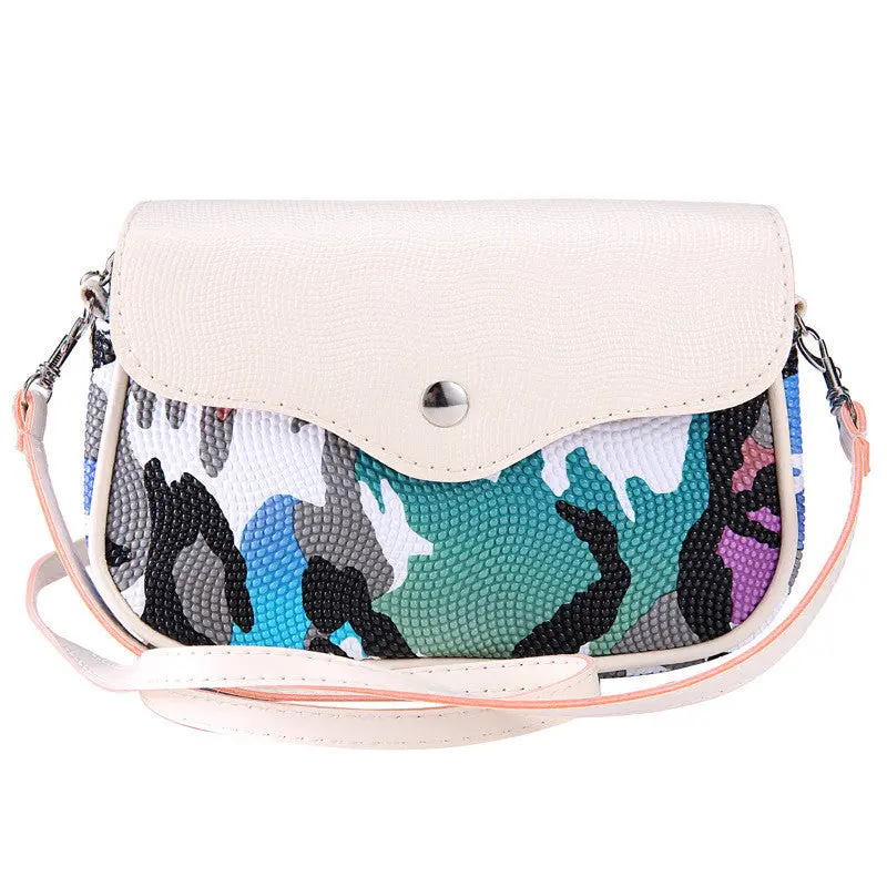 Forward Women Bag Mini Lovely Type Messenger Shoulder Camouflage Makeup Bag 5