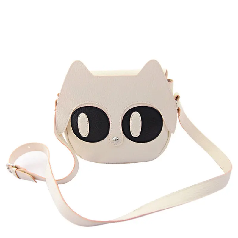 Forward Women Big Eyes Cute Cartoon Shoulder Bag Messenger Bag Shoulder Bags Retro Girl Pu Leather Tote 4