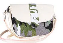 Forward Women Camouflage Color Edge Leather Messenger Crossbody Clutch Shoulder Hbag Bag 2