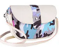 Forward Women Camouflage Color Edge Leather Messenger Crossbody Clutch Shoulder Hbag Bag 5