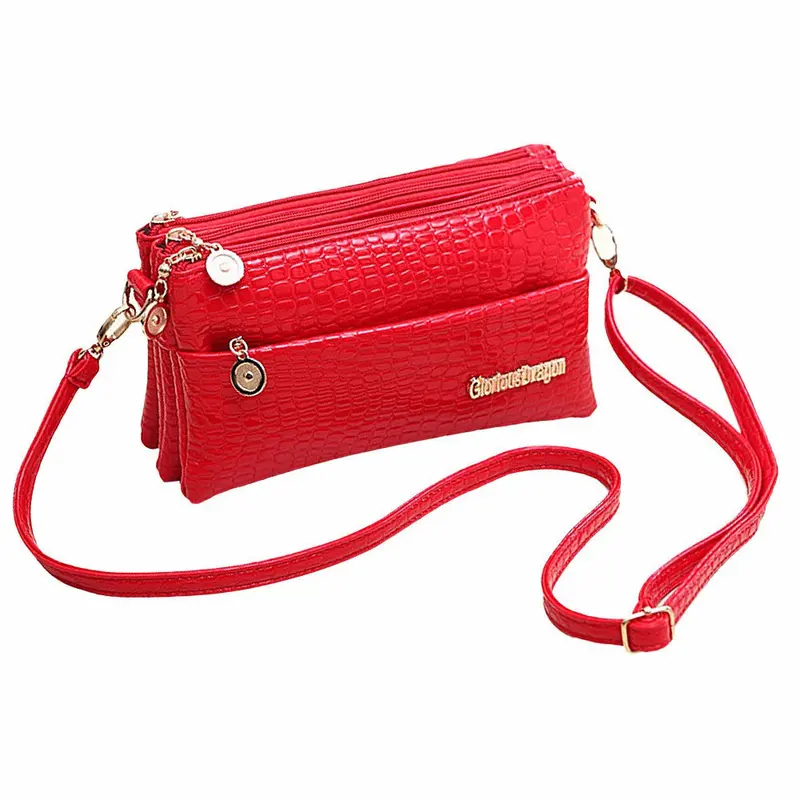 Forward Women Crocodile Leather Messenger Bag Shoulder Bag Hbag 1