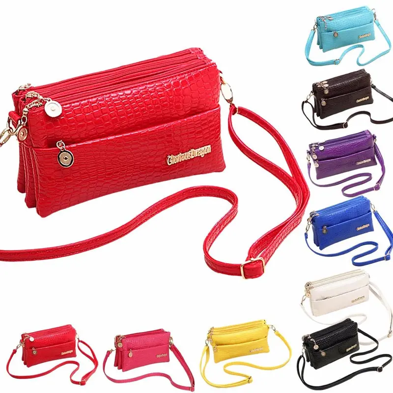 Forward Women Crocodile Leather Messenger Bag Shoulder Bag Hbag 2
