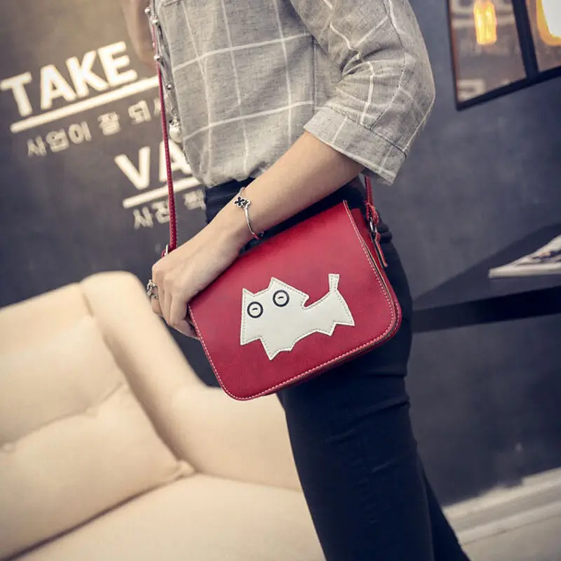 Forward Women Girl Leather Mini Small Cute Dog Shoulder Bag Hbag Messenger 1