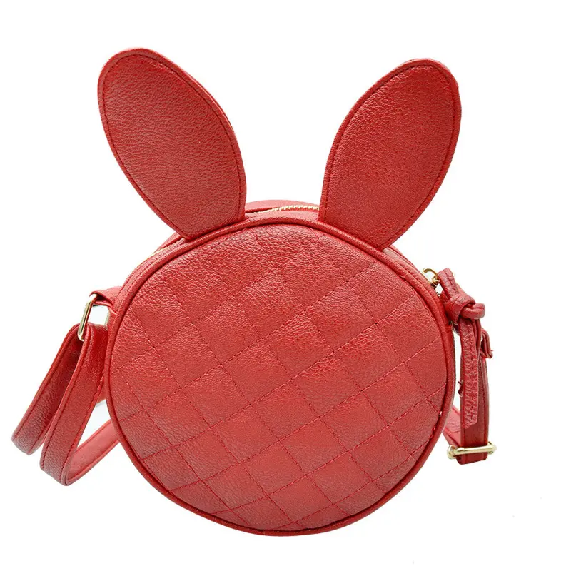 Forward Women Girl Rabbit Ear Round Pu Leather Hbag Shoulder Messenger Bags 2