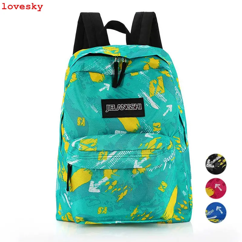 Forward Women Girls Canvas Rucksack Backpack School Bag Book Zipper Shoulder Bags 4