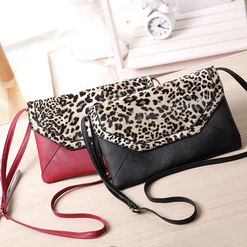 Forward Women Leopard Envelope Satchel Hbags Cross Body Shoulder Bags 1