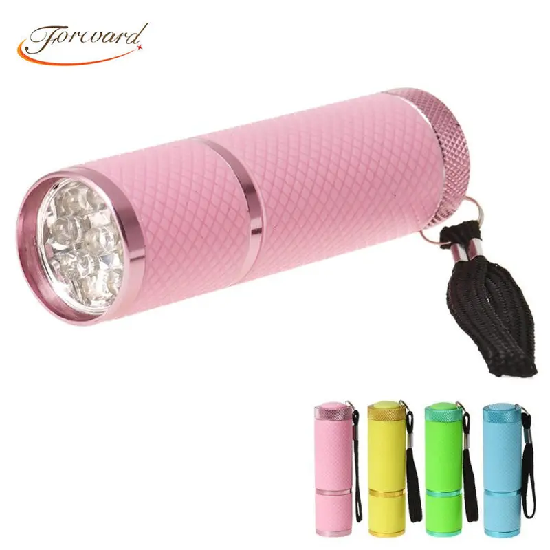 Forward Women Mini Portable 9 Led Nail Dryer Curing Nail Art Lamp Flashlight Torch For Uv Gel Nail Polish 1
