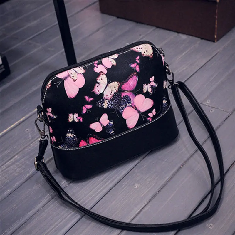 Forward Women Printing Shoulder Bag Leather Purse Satchel Messenger Bag 1