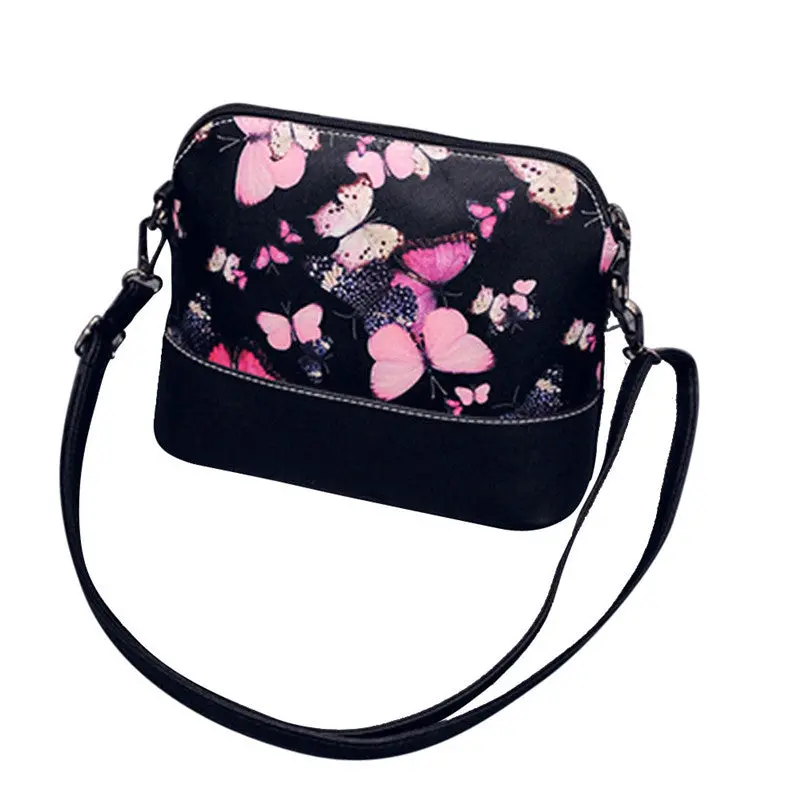 Forward Women Printing Shoulder Bag Leather Purse Satchel Messenger Bag 2