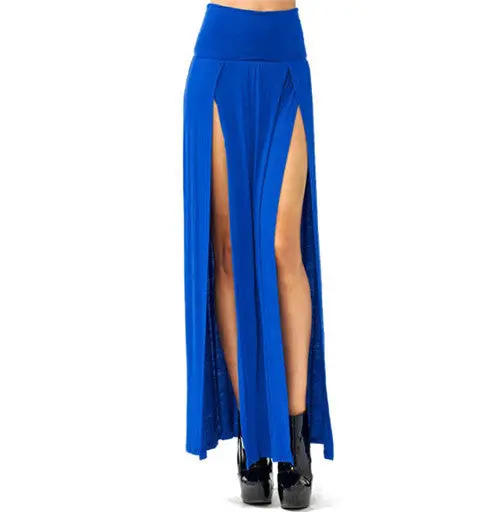 Free Size Women Skirt High Waist Sexy Casual Skirt 4 Colors Blue Pink White Black Saia Casual 2