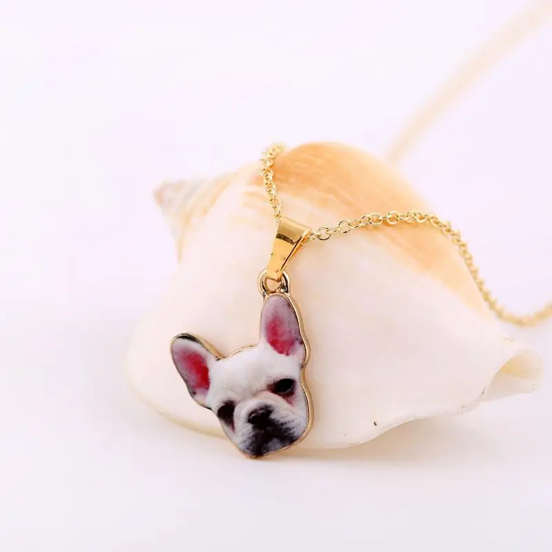 French Bulldog Animal Necklace Lovely Pet Dog Necklace Personalized Gifts Oxl004 1