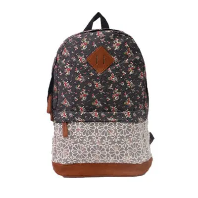 Fresh Floral Design Women Backpack School Teenagers Girls Preppy Style Bag Backpack Printing Bags 1