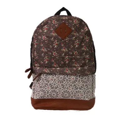 Fresh Floral Design Women Backpack School Teenagers Girls Preppy Style Bag Backpack Printing Bags 2
