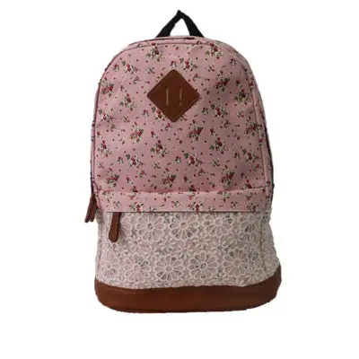 Fresh Floral Design Women Backpack School Teenagers Girls Preppy Style Bag Backpack Printing Bags 3