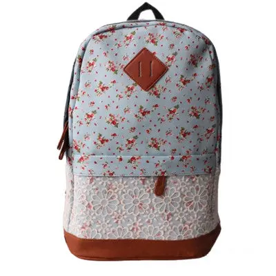 Fresh Floral Design Women Backpack School Teenagers Girls Preppy Style Bag Backpack Printing Bags 4
