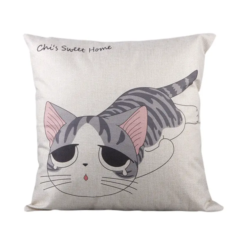 From Me With Love Letter Print Custom Throw Pillow Lovely Cats Cushion For Sofa Chair Sweet Home Decor Cojin Decorative 84582 1