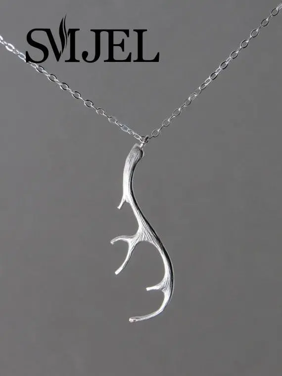 Fshion Deer Jewelry Tiny Antler Necklaces Cute Animal Necklace Christmas Gifts N055 1