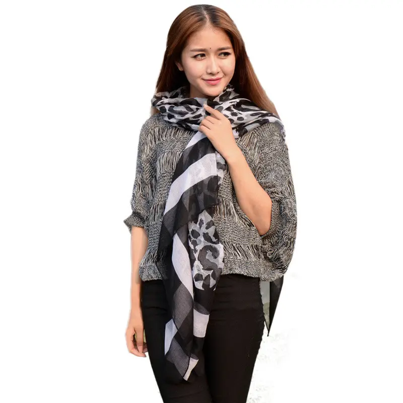 Fulares Mujer Poncho Yarn Gauze Scarf Ponchos And Capes Scarf Women 1