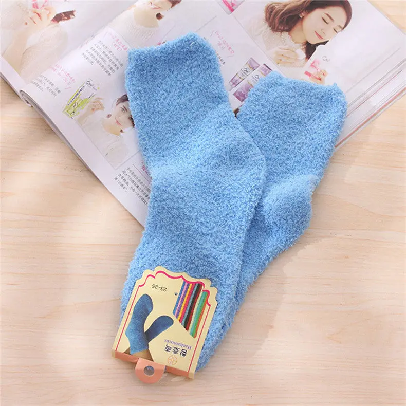 Funny Calcetines Women Cute Keep Warm Deodorant Terry Socks Fast Shipping Feida 1