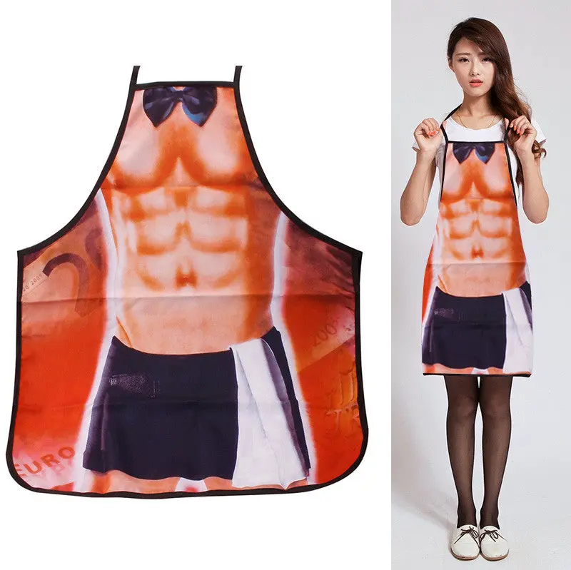 Funny Cooking Apron Muscular Man Sexy Aprons For Party Kitchen Creative Gift For Lovers 84158 2